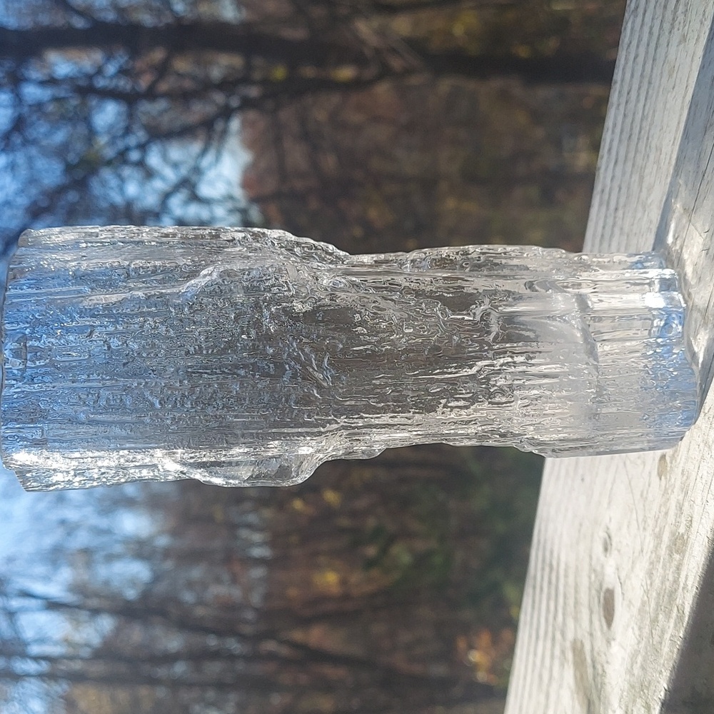Iittala, Tapio Wirkkala art glass Crystal vase 1960's